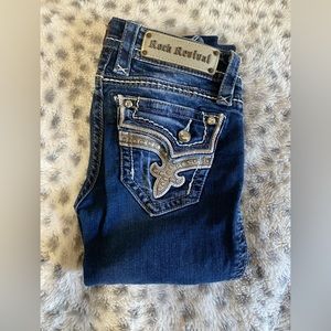 Women’s Rock Revival Bootcut Jean in Style Kat and size 24